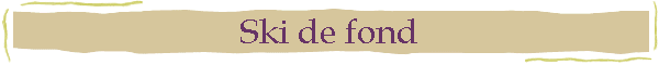 Ski de fond