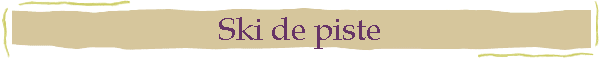 Ski de piste